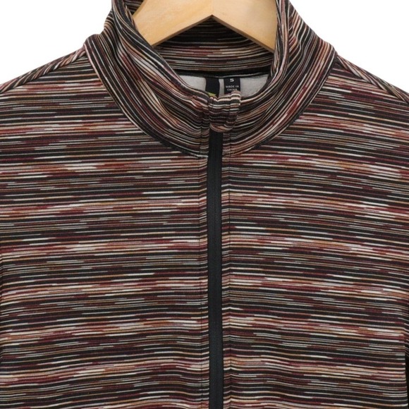 Kerrits Womens Striped Fleece 1/4 Zip Pullover Zip Pockets Regular Size S - Picture 6 of 8